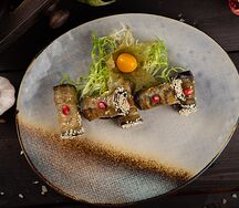 Рулетики из баклажанов