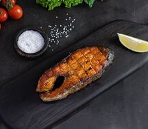 Семга на мангале