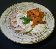 Куриная грудка в сливочно-горчичном соусе