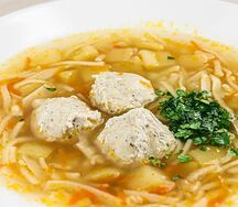 Суп Картофельный с домашней лапшой и курицей