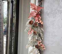 Ветка декоративная новогодняя с подвесом