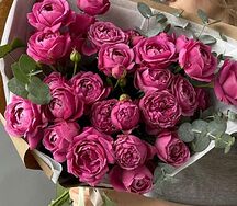 Букет пион роз/кустовые розы