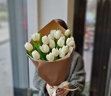 Букет Белых Тюльпанов