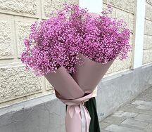 Гигантский букет розовой гипсофилы - 90 см