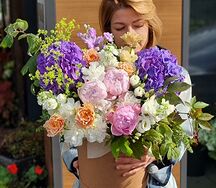 Композиция Гортензии, Пионов и Маттиол