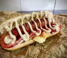 Хот-дог Гутен морген