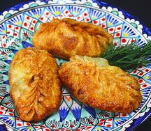 Жареные манты с говядиной