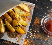 Картофель по-деревенски с розмарином