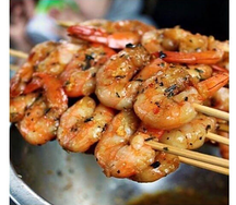 Креветки гриль