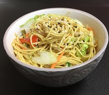 Сомен с овощами