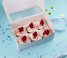 Подарочный набор капкейк красный бархат 6шт