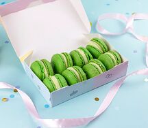 Подарочный набор макаронс фисташка 8шт