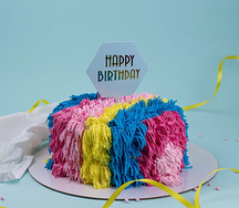 Торт подарочный Радужный волосатик