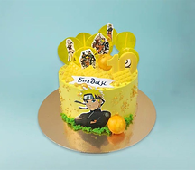 Торт Подарочный Аниме желтый