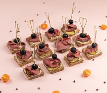 Набор канапе с ростбифом