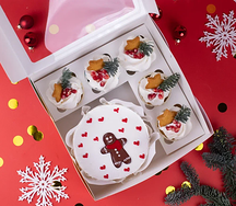 Бенто-торт и капкейки Пряничный человечек