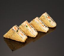 Ролл с лососем темпура