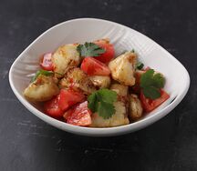 Салат из хрустящих баклажанов