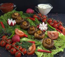 Шашлык из шампиньонов
