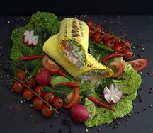 Шаурма с курицей и сыром