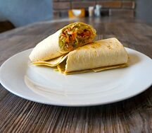 Шаурма домашняя с курицей