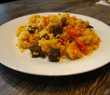 Плов из мраморной говядины