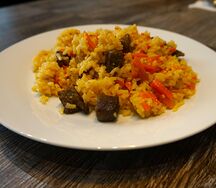 Плов из мраморной говядины