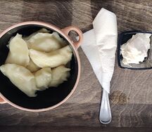 Творожные вареники ручной лепки