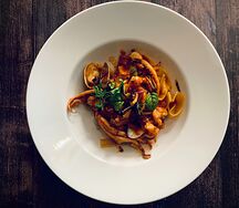 Спагетти с морепродуктами