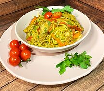 Лапша удон с курицей 