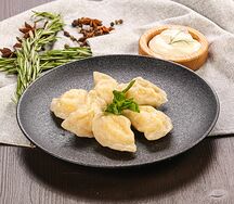 Вареники с творогом (ручная лепка)