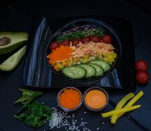 Поке Имитация краба с острым соусом