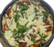 Запечённый бефстроганов с картофелем