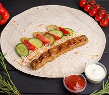 Шаурма с люля-кебабом из курицы