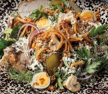 Салат с цыплёнком и картофелем пай