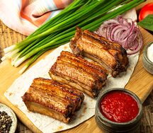 Шашлык из свиных ребер