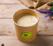 Каша овсяная с арахисовой пастой