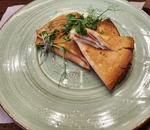 Блины с ветчиной и сыром