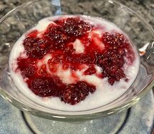 Домашний йогурт с вареньем
