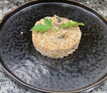Полба с грибами и сыром