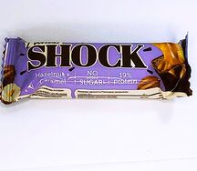 Батончик протеиновый Шоколад-фундук с карамелью