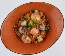 Рис с морепродуктами