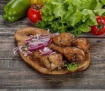 Голень куриная на углях