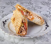 Карская с запечёнными овощами на углях