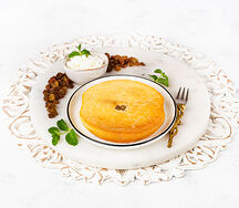 Запеканка творожная с изюмом