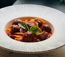 Паста с фрикадельками