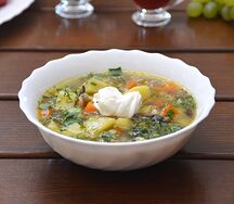 Картофельный суп с грибами