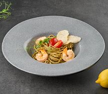 Спагетти с креветками