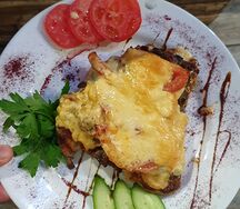 Мясо по-французски с телятиной