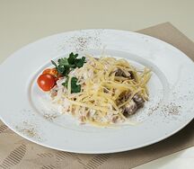 Паста три мяса